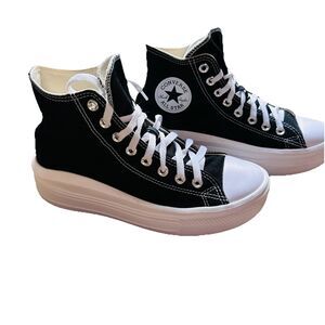 CONVERSE Chuck Taylor All Star Move Hi Black 568497C Womens Sz 9 Chunky Platform